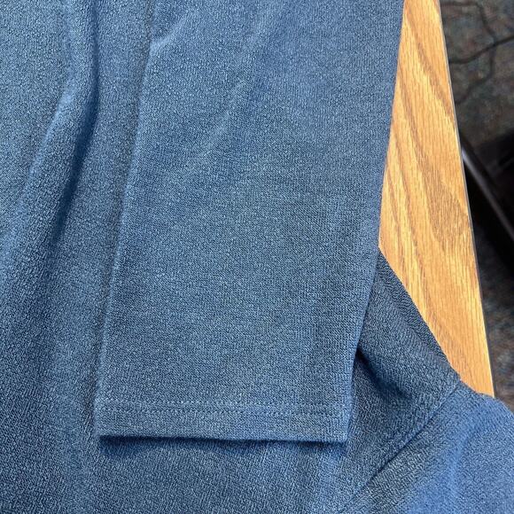 Soft Surroundings Cowl Neck Tunic Sweater Size Medium Petite Blue soft - Picture 8 of 8